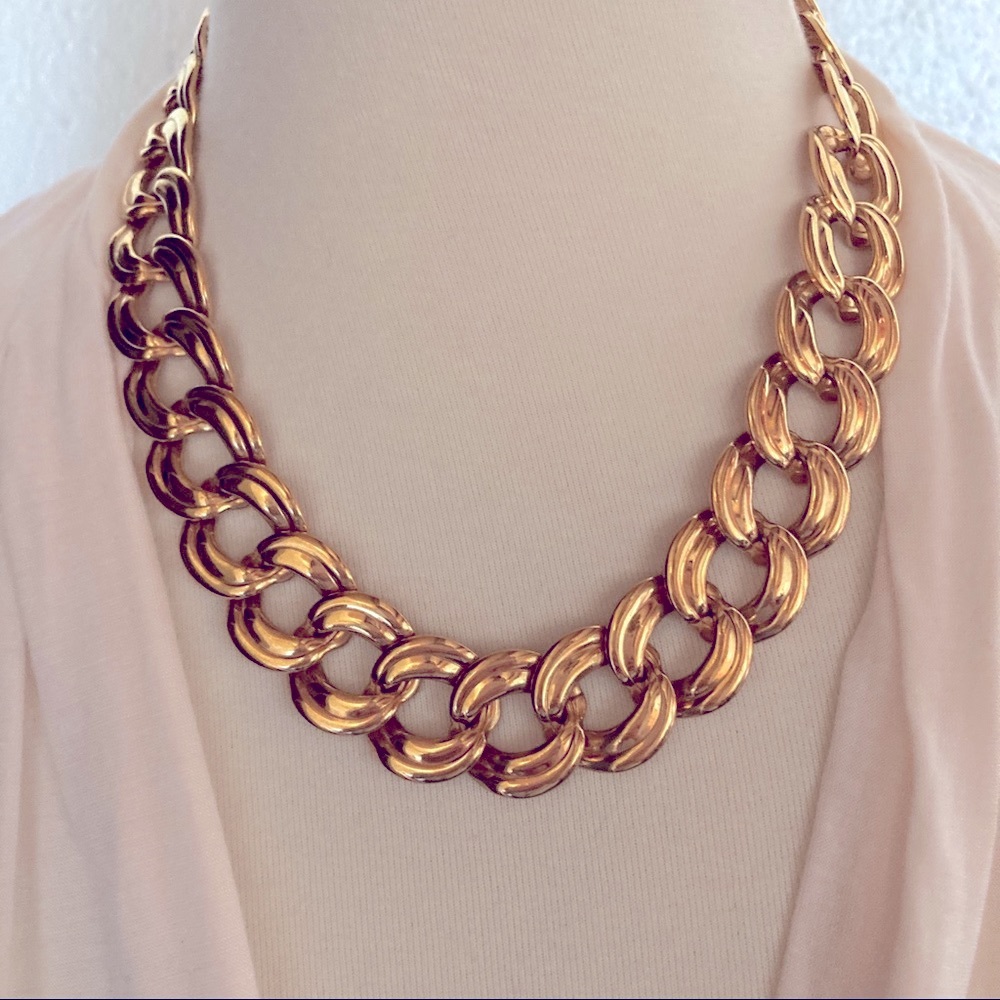 Napier Gold Chunky Chain Necklace